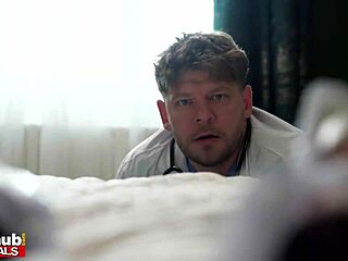 The very horny gilf gets the cobwebs out of her panties before fucking huge cock