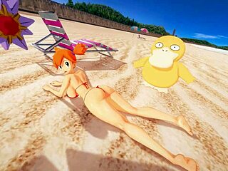 Misty Gets Triple Penetration On The Beach!