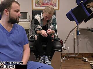Dr. Tampa’s kinky exam for Ava Siren’s tramp stamp