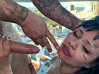 Young Tattooed Woman's Intense Encounter