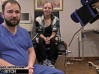 Dr. Tampa’s kinky exam for Ava Siren’s tramp stamp