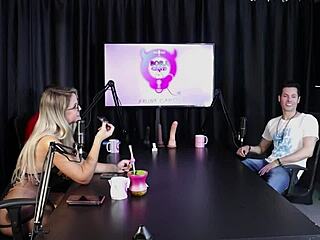 blonde feels hot and strips after guest mentions liberating woman in swing house