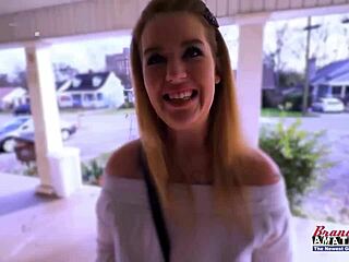 blonde curvy cutie stacie gets her twat fingered and sucks a big cock