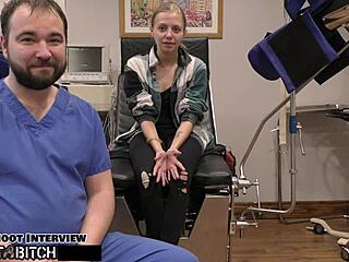 Dr. Tampa’s kinky exam for Ava Siren’s tramp stamp