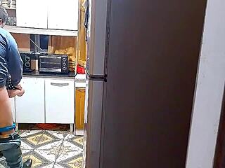 The kitchen where the wife has sex with her lover