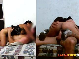 Amateur Latina Sucks Big Cock And Fucks In Bedroom On Film