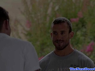 Young athlete pushed his dick into a tight ass in doggystyle