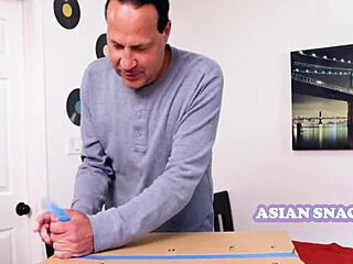 old asian teen dolls make his cock swell in kinky lingerie 😈