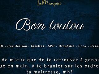 bon toutou french joi femdom humiliation