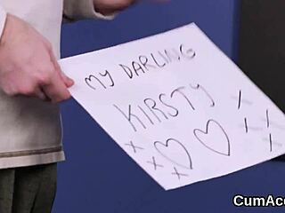 Hot Honey Gets Jizz Shot On Her Face Eating All The Cream!