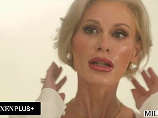 Casca Akashova drains stud's cock with deepthroat and titty fuck