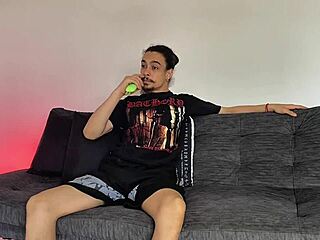 Latina Stepsister Surprises Lover During Movie Watching
