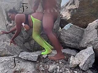 Seduced Tourist Guard Fucked on Rock