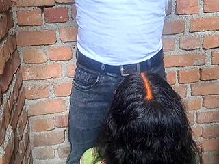 Hot young girl romances in bathroom