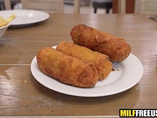 Stepmom freeuses stepson and stepdaughters in taboo group sex