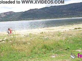 Voyeur at beach! Luna black gets fucked hard outdoors!