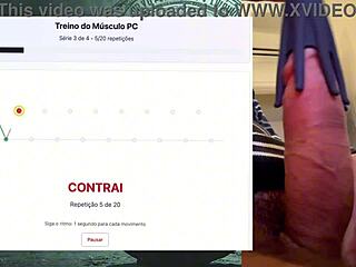 Watch strong fat cock last hours during exercise