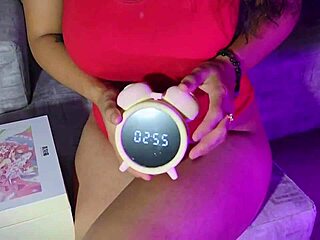 Stepsister experiences double penetration with her new toy, moaning loudly