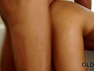 Old4k Old Dad with Glasses Nails Young Pussy on Office Table