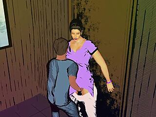 Step-Son Shocked Finding Step-Mother Touching Herself in Bathroom