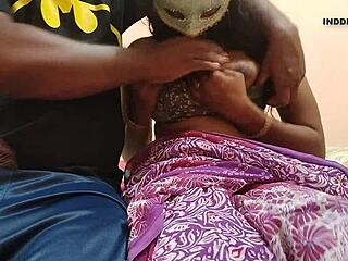 Damn, Indian milf boss gets wet and wild at work!