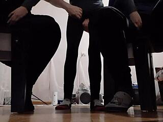 While I Was Watching My Two Girlfriends They Were Watching Me In Mutual Masturbation