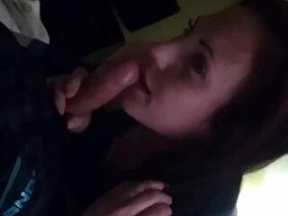 sexy ex swallows big dick in deepthroat cum blowjob fucking, sucking huge tits and face fucking action.