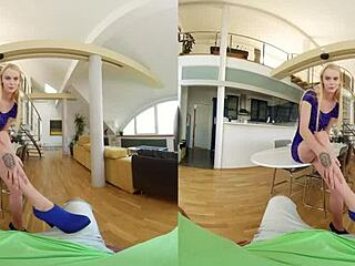 in czech vr 373, the mesmerizing blonde is horny for your cock