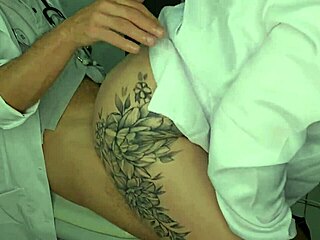 Naughty nurse catches doctor in hospital bathroom for wild action