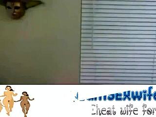 horny wife with fresh boobs fucks on cam