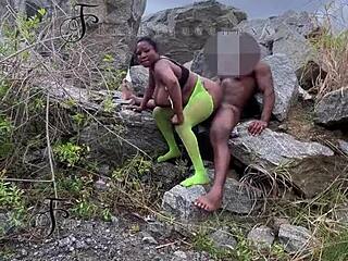 Seduced Tourist Guard Fucked on Rock