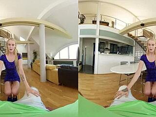 in czech vr 373, the mesmerizing blonde is horny for your cock