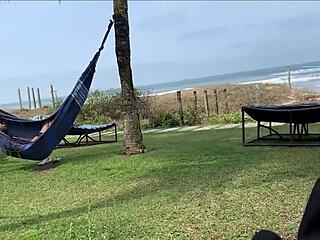 ignore them and cum hard on the beach 😍