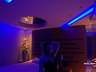 Melody Antunes drags friend to motel for intense assfucking and cum in pussy