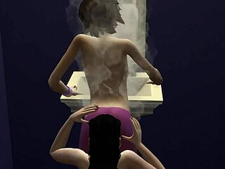 Sims 4 Getting Some Fresh Pussy In Public Toilet With Lesbian Cunilingus And Muff Diving