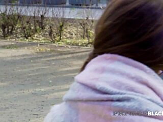 Ani Blackfox Takes Black And White Cock Dp