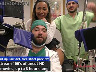 Melany lopez gives intense internal exam