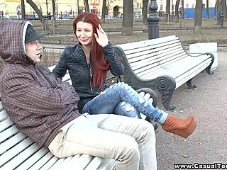 wanna watch this casual teen sex with inga, fingering her shaved pussy and facial?