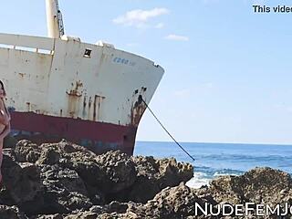 i love watching this beautiful babe tease her shaved pussy in a bikini at the beach