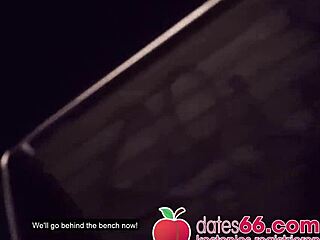 Curvy blonde nerdy girl mariella sun gets cumshot on glasses in public sex scene