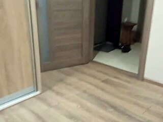 Young Petite Girl Seduces Courier with Tight Pussy While Husband Away