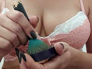 Brazilian MILF chats daily while getting ready for webcam show with big ass and tits.