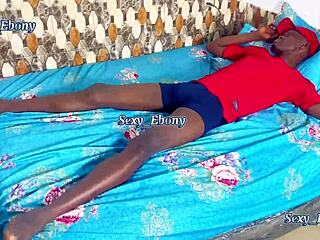 Ebony Petite Teen Feels Intense Pleasure Riding Big Cock