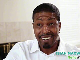 Amazing Busty Blonde Milf Masseuse Gives Sensual Nuru Massage To Her Black Client - Kenzie Taylor Isiah Maxwell