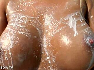 Adriana's Emotional Outdoor Solo Masturbation with Dildo and Oiled Body