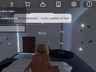 Roblox condo blond slut enjoys rough bondage blowjob 💥