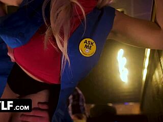 First Day at Work: Fucking Hot Blonde with Perfect Natural Tits