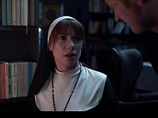 Russian Redhead Nun Frozen in Blasphemous Doll Play