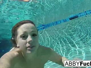 Abigail mac and romi have underwater fun behind scenes 😊