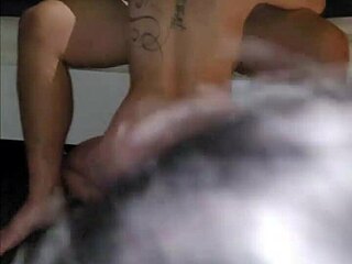 Cowgirl rides hard, then slams a big dildo while sucking dick wild